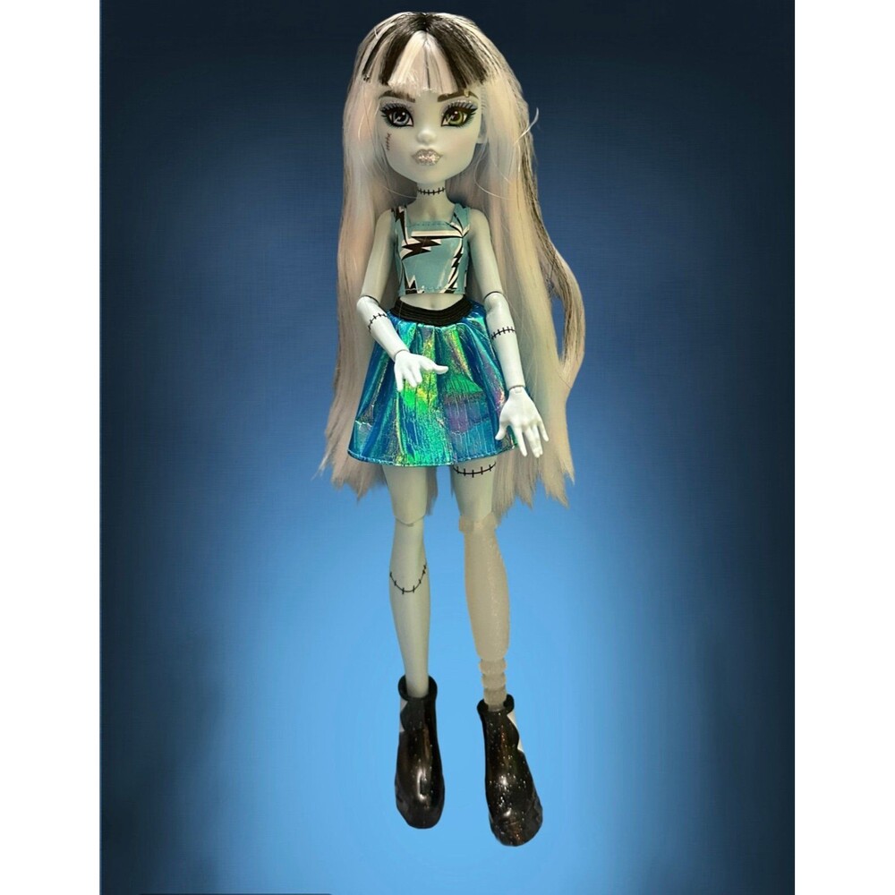 Monster High Frankie Stein Doll Blue Iridescent Skirt